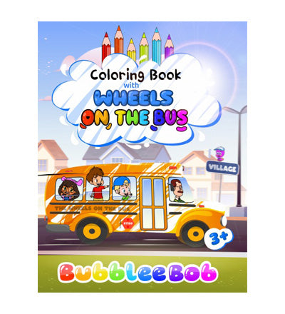 Coloring Book. Wheels on the Bus