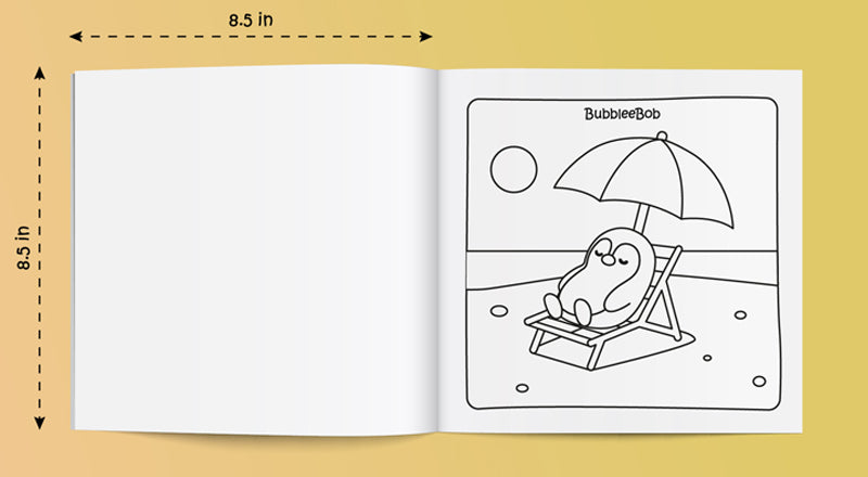 Simple Bold Coloring Book. Friends & Fun.