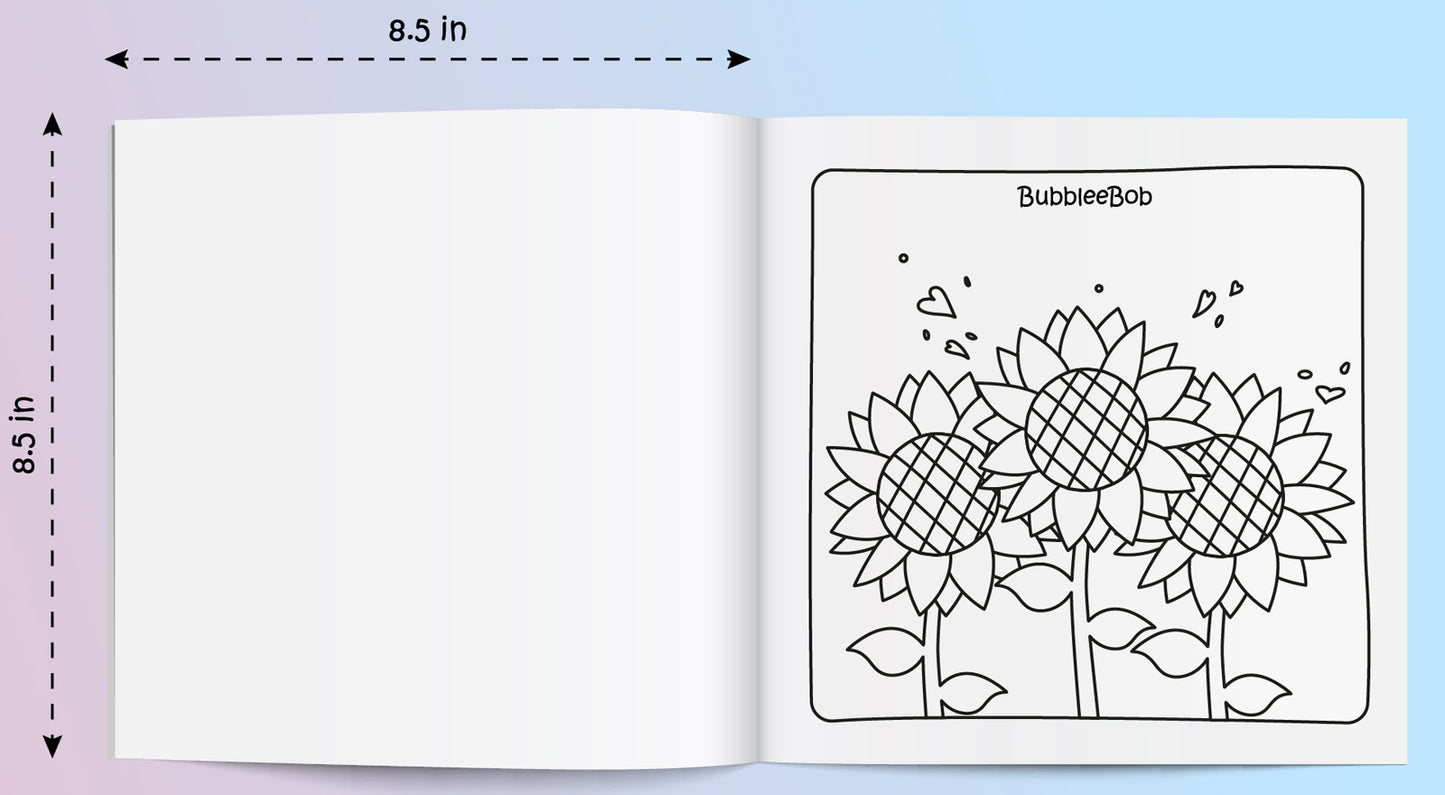 Simple Bold Coloring Book. Blossom Beauty.