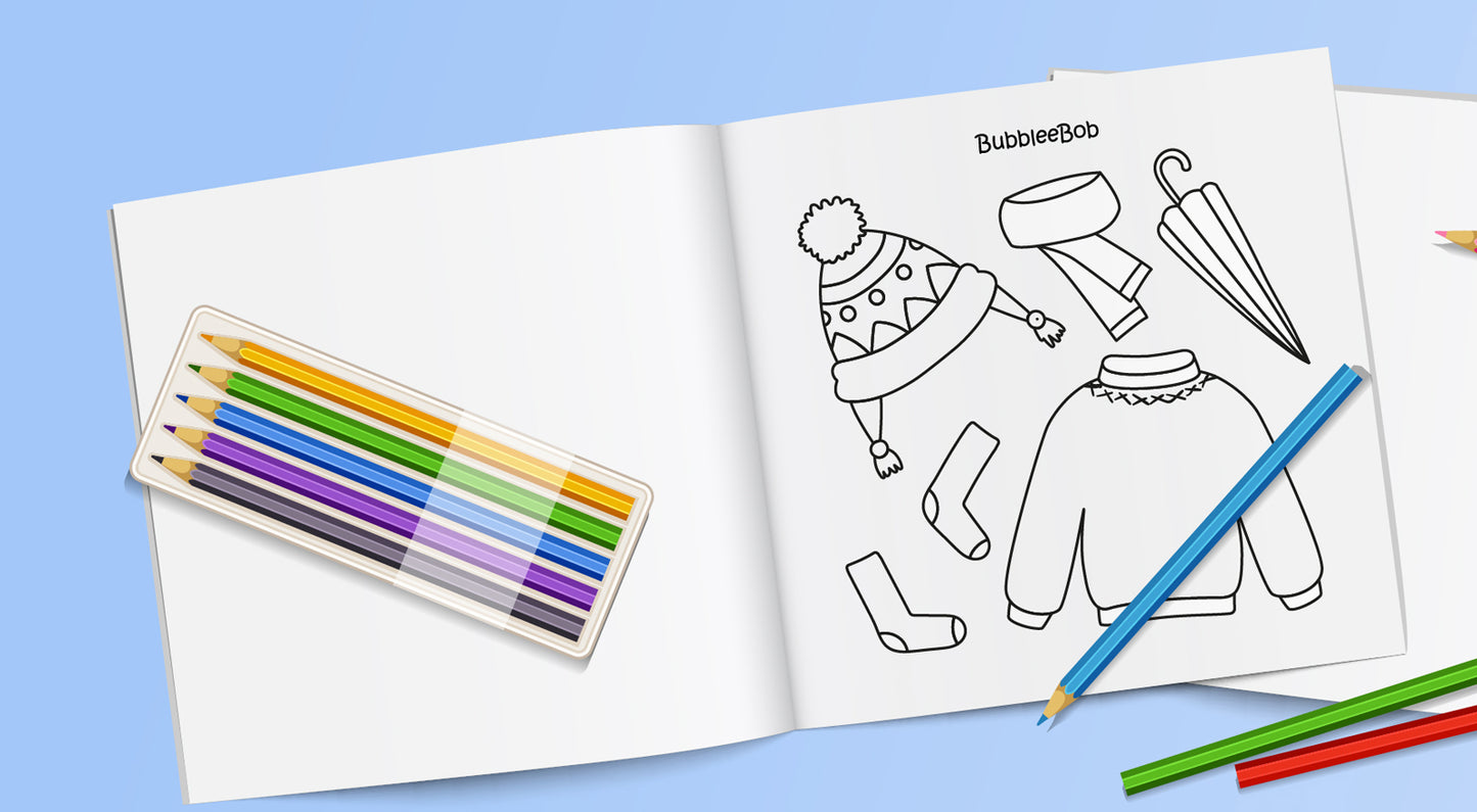 Simple Bold Coloring Book for Relaxation and Stress-Relief