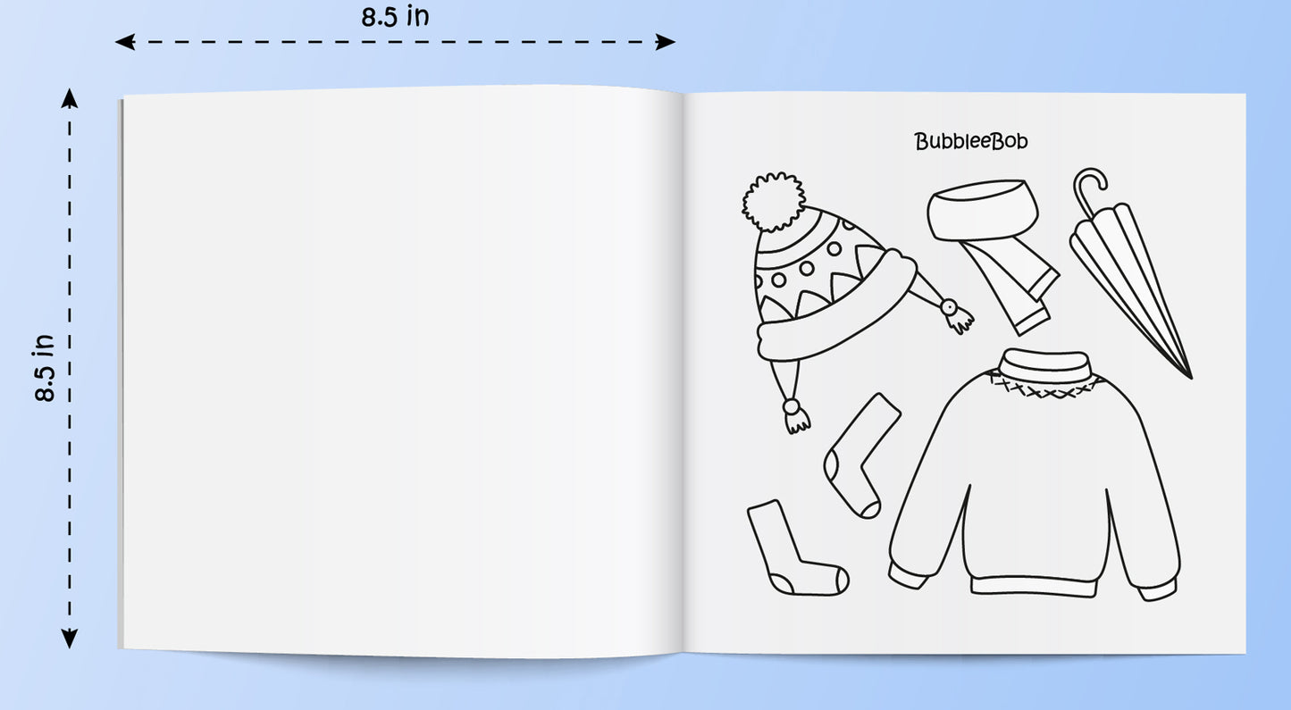 Simple Bold Coloring Book for Relaxation and Stress-Relief