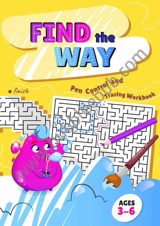 Find the Way. Pen Control and Tracing. Digital Edition.