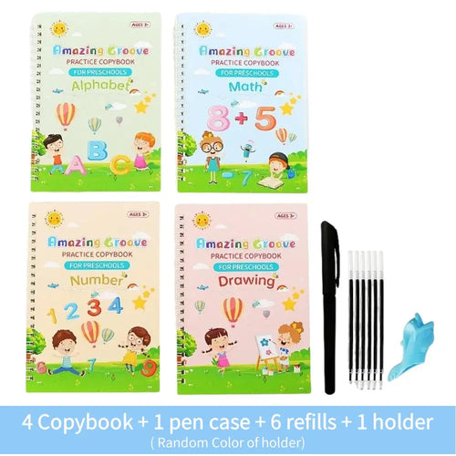 Reusable English Writing Practice Book for Kids Wipe Clean Magic