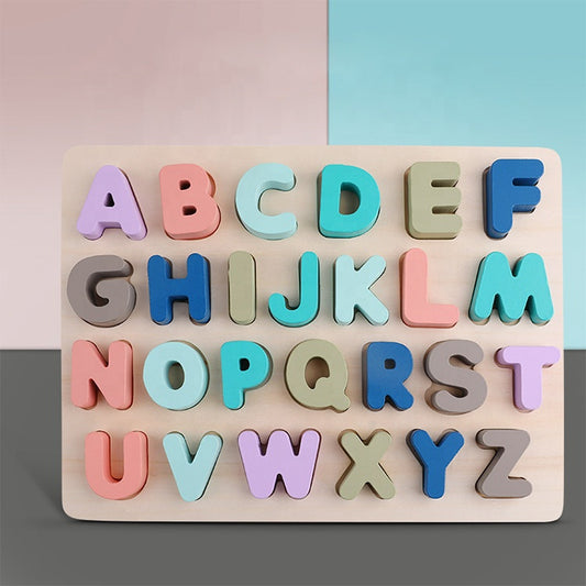 Wooden Alphabet & Number Puzzle