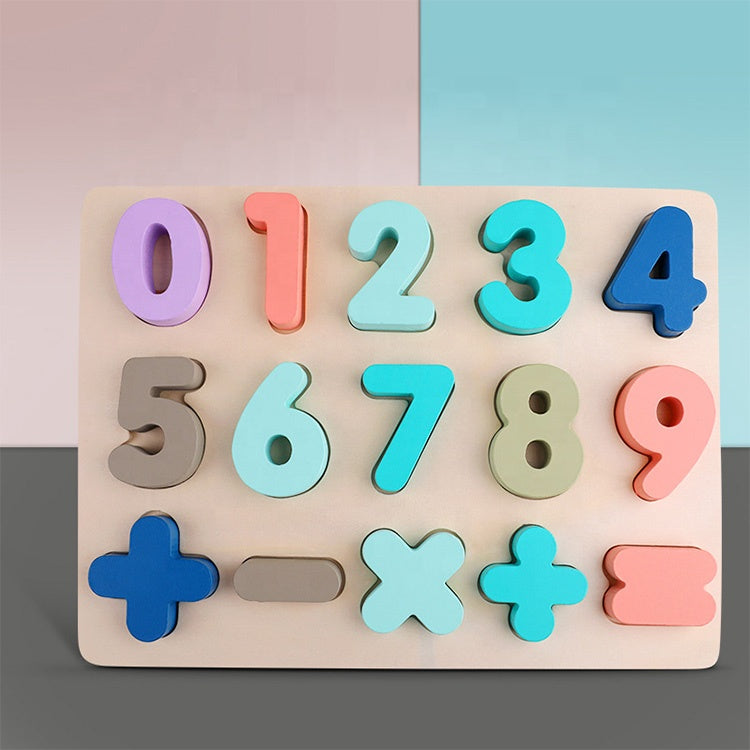 Wooden Alphabet & Number Puzzle