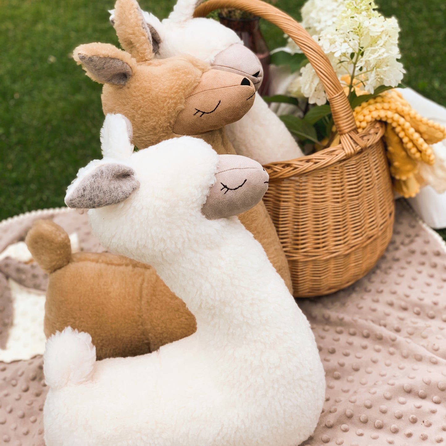 Handmade 50cm Alpaca Toy Pillow – Soft, Huggable, and Versatile