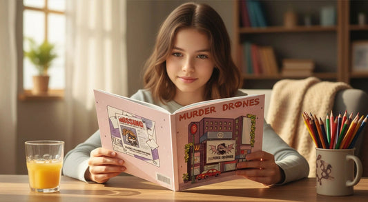 Murder Drones. Simple Bold Coloring Book